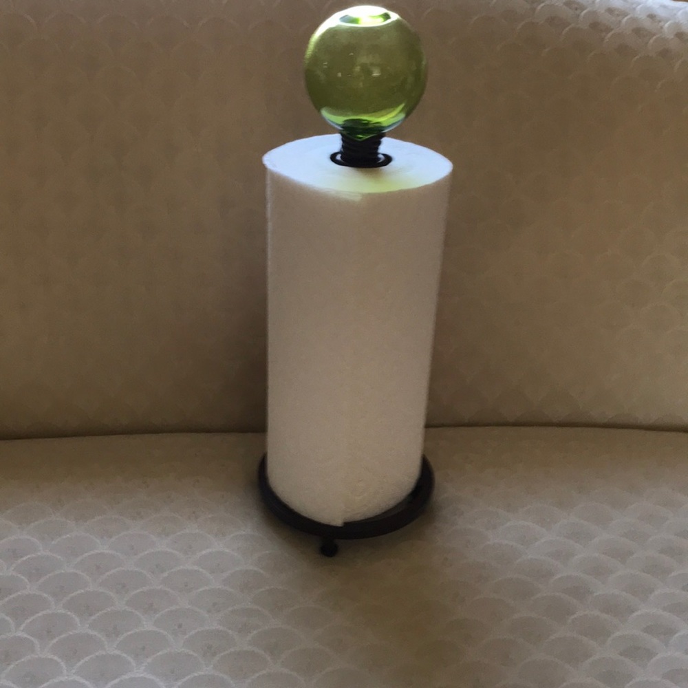 Custom made paper towel holder